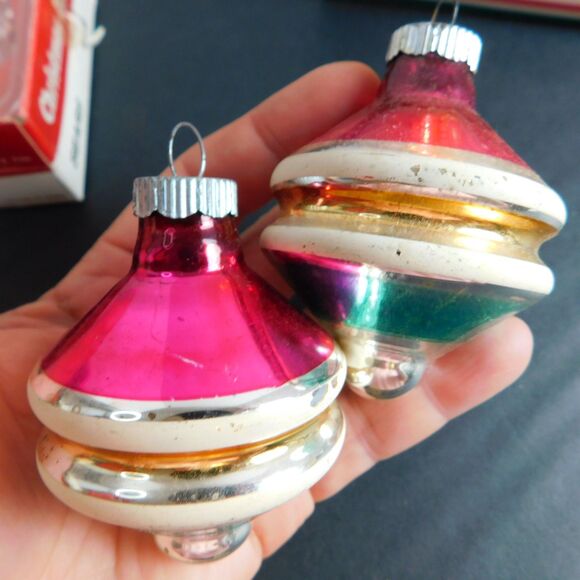 Vintage Christmas LOT 12 pc, 1994 Light Tree Star (works), Shiny Bright, Tinsel - Picture 3 of 16